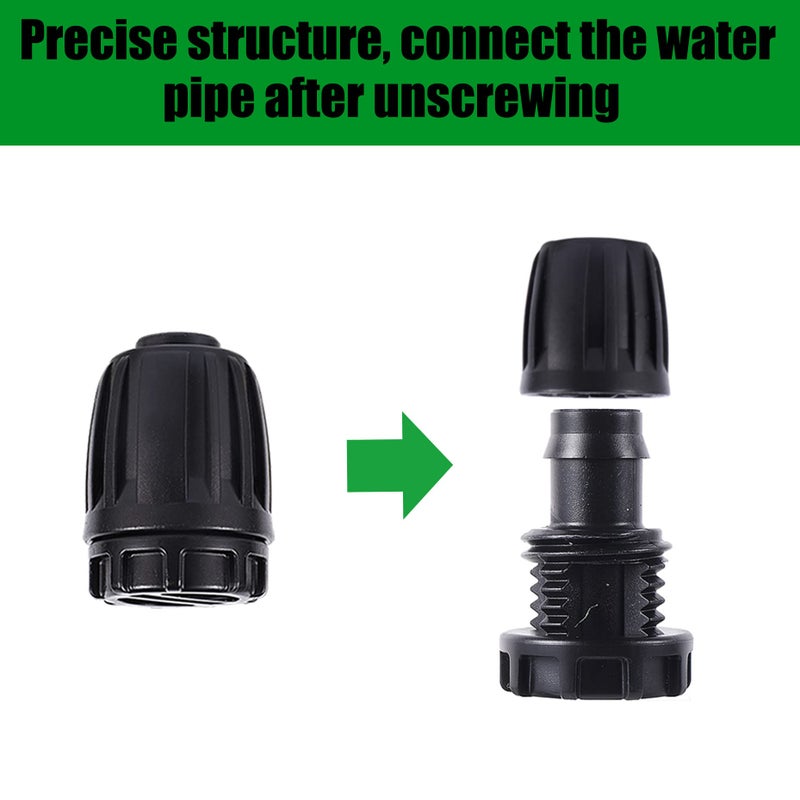 FOGWOWO 1/2 inch Irrigation Fittings End Plugs For (1/2"" ID x0.6-0.63"" OD) 16mm Drip Tubing Connectors-10 Pcs/pack - Image 3